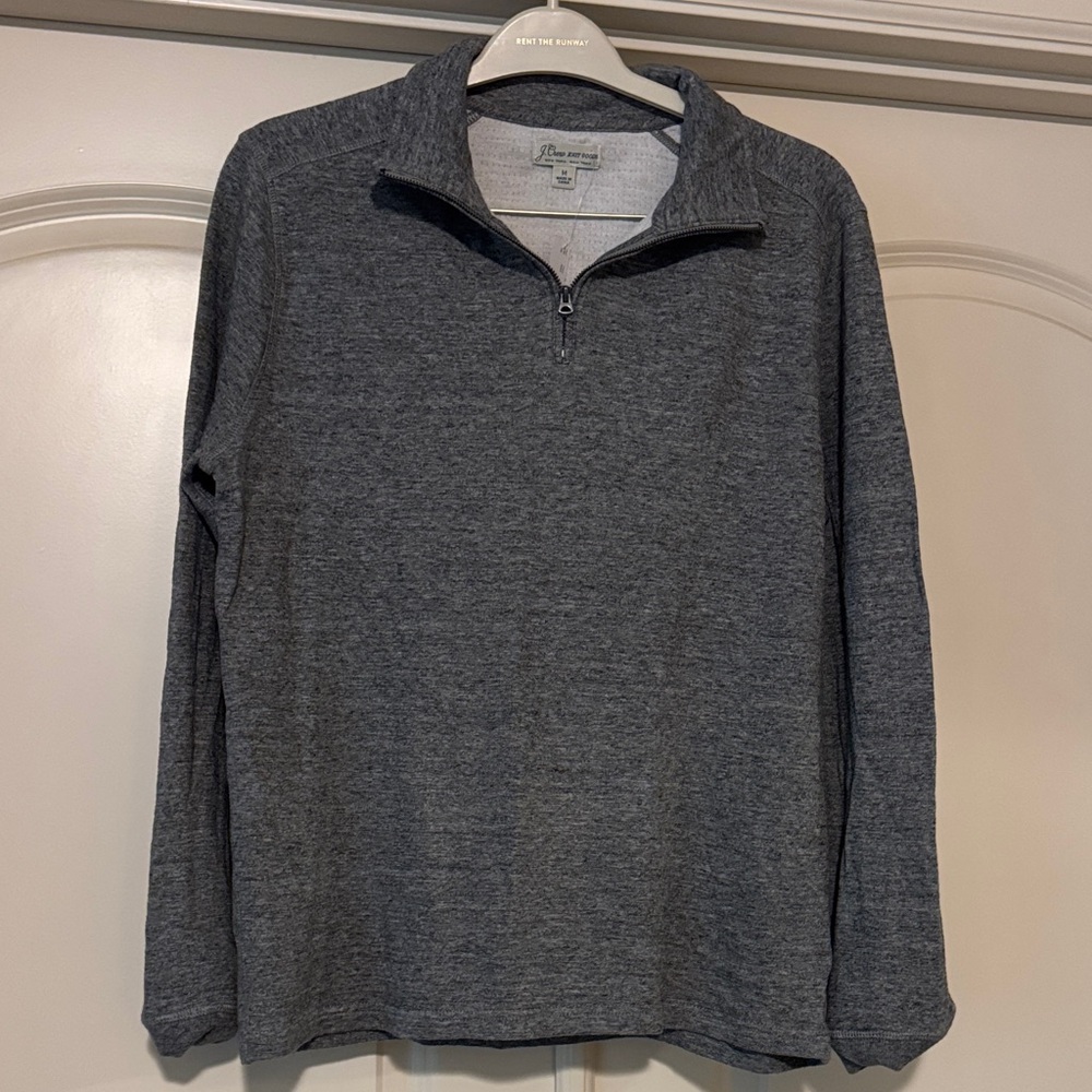 J. Crew Heather Gray Quarter-Zip